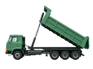 Dump Truck:  For loose materials like sand, gravel, and construction waste.